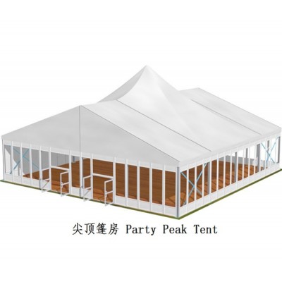 20x80m 2000 people aluminum high peak mixed style maruqee big party tent